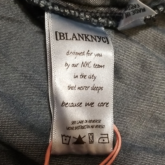 Denim, metal button down shirt by BLANK NYC - Picture 5 of 7